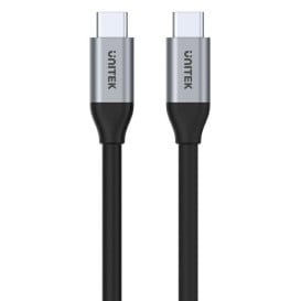 Kabel Unitek USB-C 3.1 Gen 2 4K@60Hz (M/M) C14082ABK - 100W PD, 1 m, Czarny