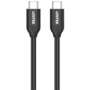 Kabel Unitek USB-C 100W PD (M, M) C14059BK - zdjęcie poglądowe 2