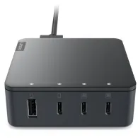 Ładowarka USB Lenovo Go 130W Multi-Port Charger G0A6130WEU - 3x USB-C, 1x USB-A, Czarna