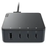 Ładowarka USB Lenovo Go 130W Multi-Port Charger G0A6130WEU - 3x USB-C, 1x USB-A, Czarna