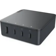 Ładowarka USB Lenovo Go 130W Multi-Port Charger G0A6130WEU - 3x USB-C, 1x USB-A, Czarna