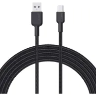 Kabel AUKEY USB-C do USB-A CB-NAC2 BK, Power Delivery 60W 3A, USB 2.0, 1,8m, Czarny | Sklep ITnes.pl, IT for BUSINESS