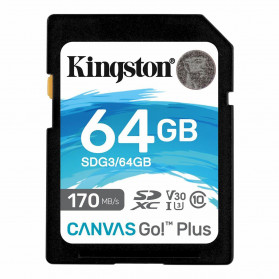 Karta Kingston microSD 64GB Canvas Go Plus 170, 70MB, s CL10 U3 V30 SDG3, 64GB - zdjęcie poglądowe 2