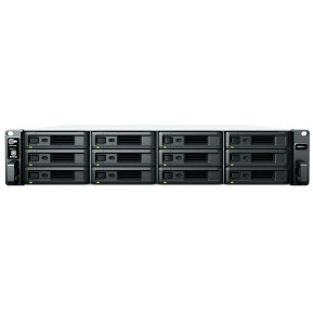 Serwer NAS Synology Rack Plus RS2421+ - Rack (2U), AMD Ryzen V1500B, 4 GB RAM, 12 wnęk, hot-swap, 3 lata Door-to-Door - zdjęcie 3