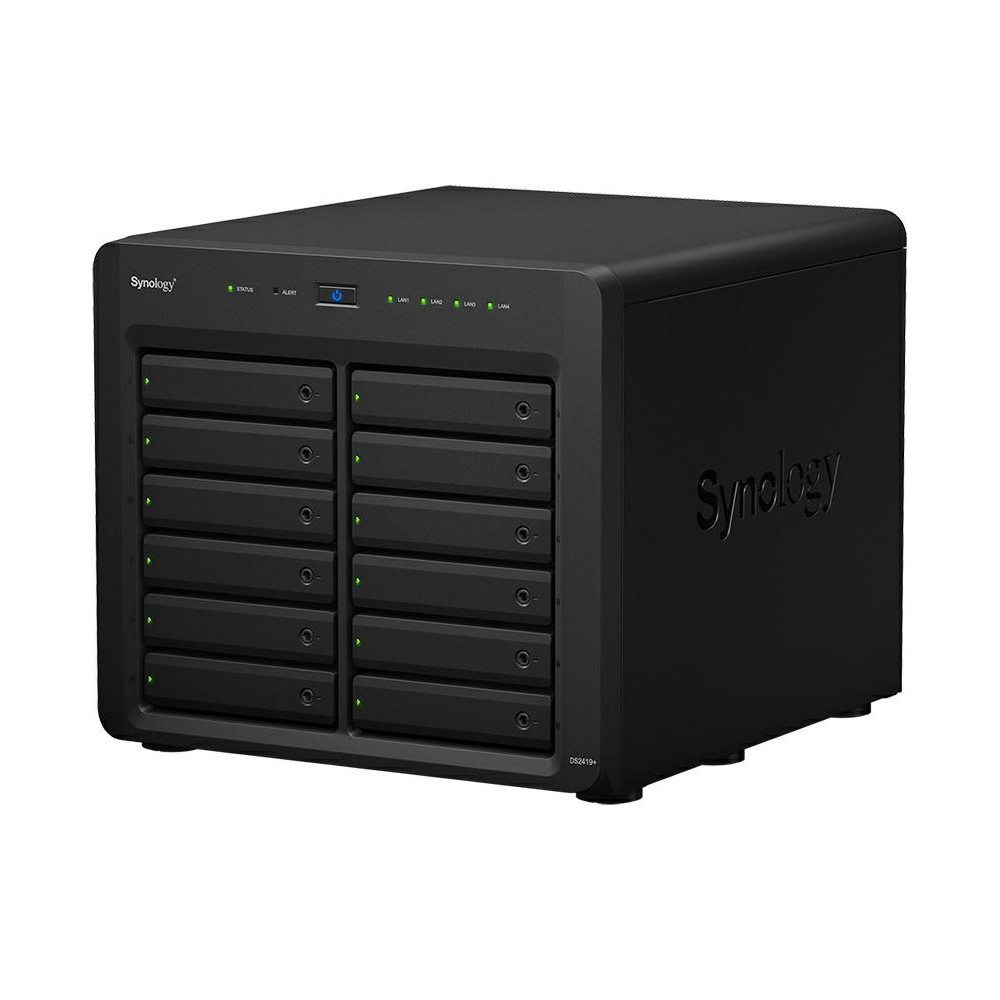 Zdjęcie produktu Serwer NAS Synology Desktop Plus DS2419+II - Desktop/Intel Atom C3538/4 GB RAM/12 wnęk/hot-swap/3 lata Door-to-Door