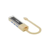 Hub USB Unitek Bi-Directional Hub USB-C with Detachable Cable H1319ACL01 - USB-C do 4x USB-A, Kremowy