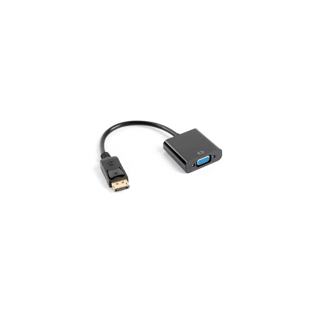 Adapter Lanberg DisplayPort (M), D-Sub (VGA) AD-0002-BK - zdjęcie poglądowe 1