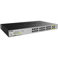 Switch niezarządzalny D-Link DGS-1026MP, Rack, 24 x LAN 10|100|1000 Mbps, 2 x 1000 Mbps combo SFP|RJ45, POE+ 370W | Sklep ITnes.