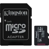Karta pamięci Kingston Industrial microSDHC 64GB Class 10 A1 pSLC + SD Adapter SDCIT2/64GB - Czarna | Sklep ITnes.pl - IT for BU