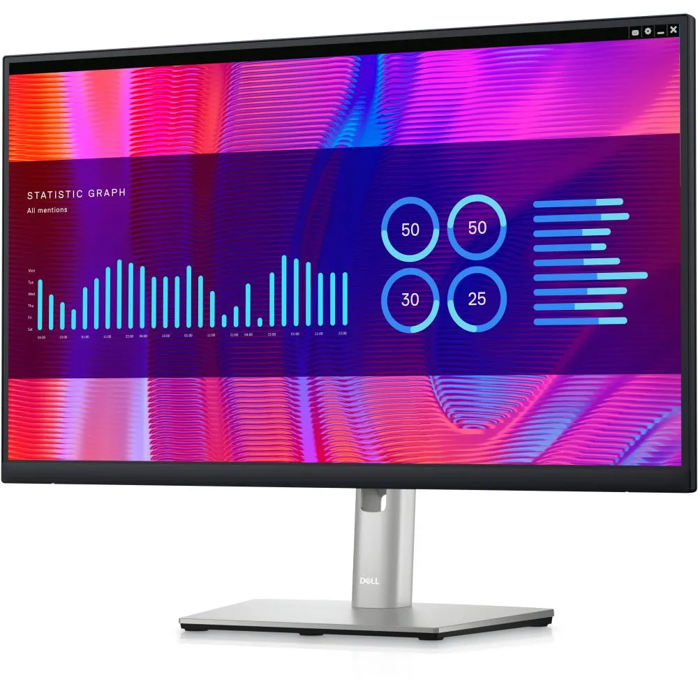Monitor Dell P2423DE 210-BDDW - 23,8"/2560x1440 (QHD)/60Hz/IPS/8 ms/pivot/USB-C/Czarno-srebrny