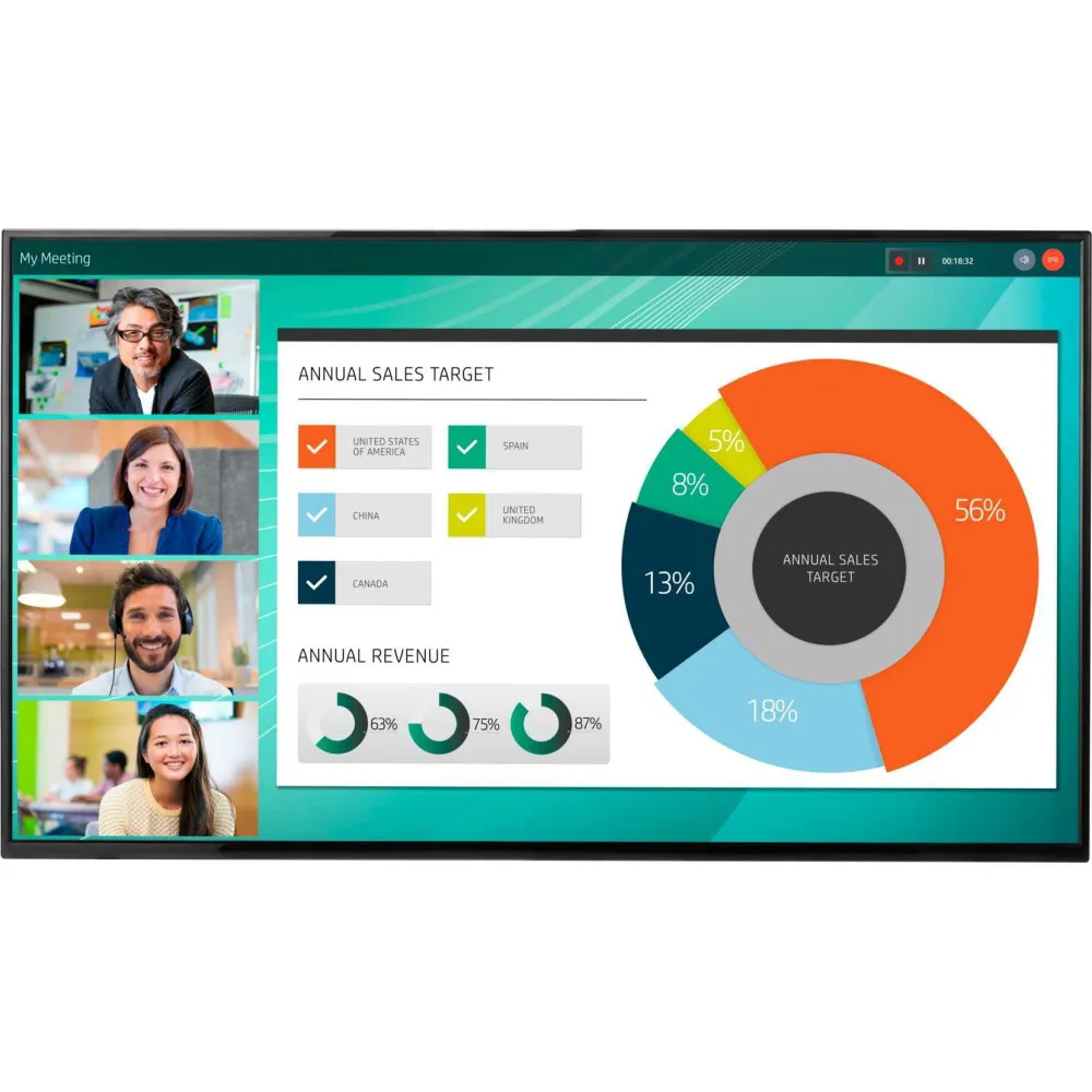 Monitor HP LD5512 UHD 4K Conferencing Display 2YD85AA, 55", 3840x2160 (4K), 60Hz, ADS, 8 ms, Czarny | Sklep ITnes.pl, IT for BUS Monitor HP LD5512 UHD 4K Conferencing Display 2YD85AA, 55", 3840x2160 (4K), 60Hz, ADS, 8 ms, Czarny | Sklep ITnes.pl, IT for BUS