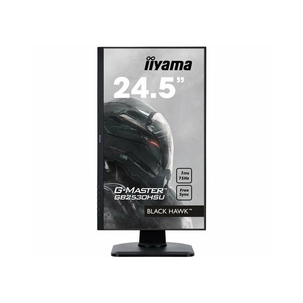 Zdjęcie produktu Monitor iiyama G-MASTER GB2530HSU-B1 C - 24,5"/1920x1080 (Full HD)/75Hz/TN/FreeSync/1 ms/pivot/Czarny