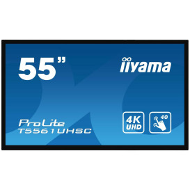 Monitor iiyama ProLite Touch LFD T5561UHSC-B1 - 55"/3840x2160 (4K)/60Hz/IPS/6 ms/dotykowy/Czarny