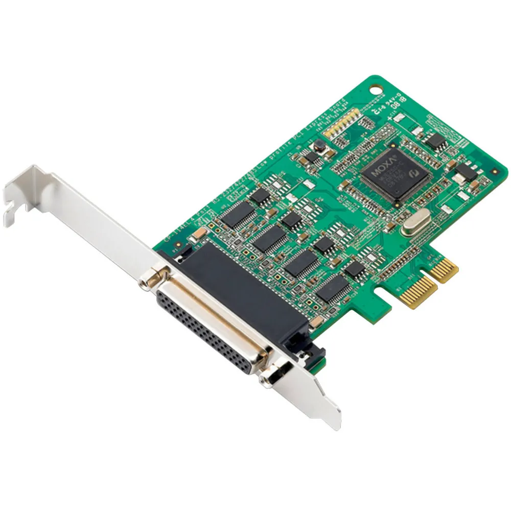 Karta rozszerzeń MOXA RS-232/422/485 CP-114EL-DB9M - PCIe x1, kabel CBL-M44M9x4-50