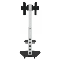 Stojak podłogowy mobilny na monitor Techly 37-70" 108910 - 40 kg/1 półka/Czarny/Szary | Sklep ITnes.pl - IT for BUSINESS