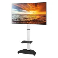 Stojak podłogowy mobilny na monitor Techly 37-70" 108910 - 40 kg/1 półka/Czarny/Szary | Sklep ITnes.pl - IT for BUSINESS