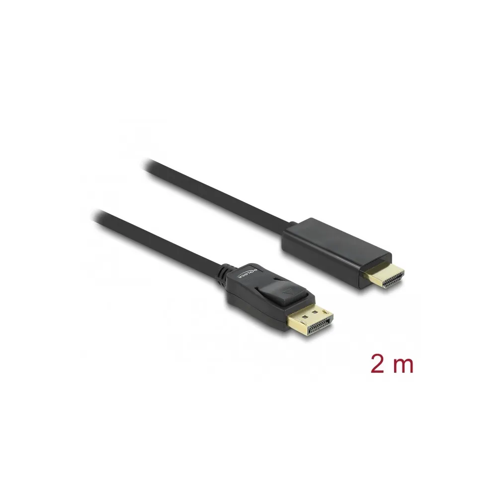 Kabel Delock 82587 DisplayPort 1.1 do HDMI, FHD 60 Hz, 2m, Czarny | Sklep ITnes.pl, IT for BUSINESS Kabel Delock 82587 DisplayPort 1.1 do HDMI, FHD 60 Hz, 2m, Czarny | Sklep ITnes.pl, IT for BUSINESS
