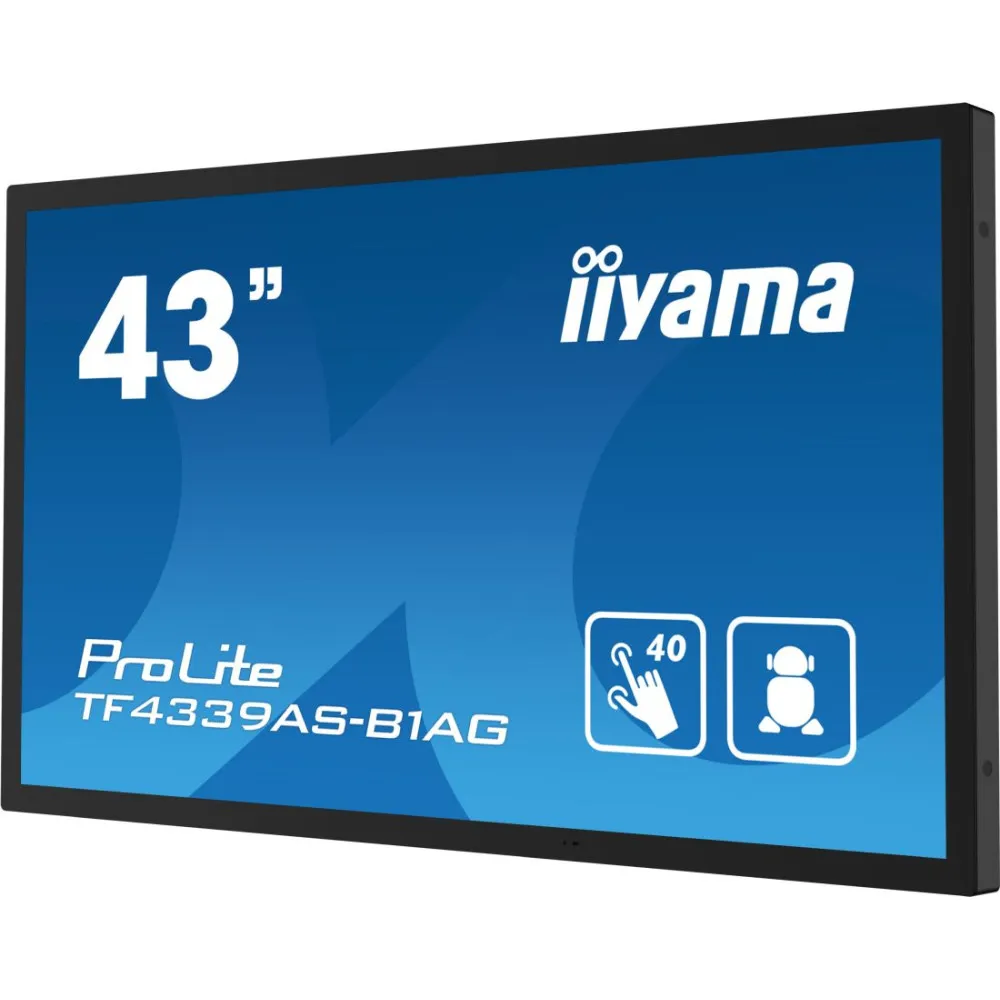 Zdjęcie produktu Monitor iiyama ProLite TF4339AS-B1AG - 42,5"/3840x2160 (4K)/60Hz/IPS/8 ms/dotykowy/Czarny