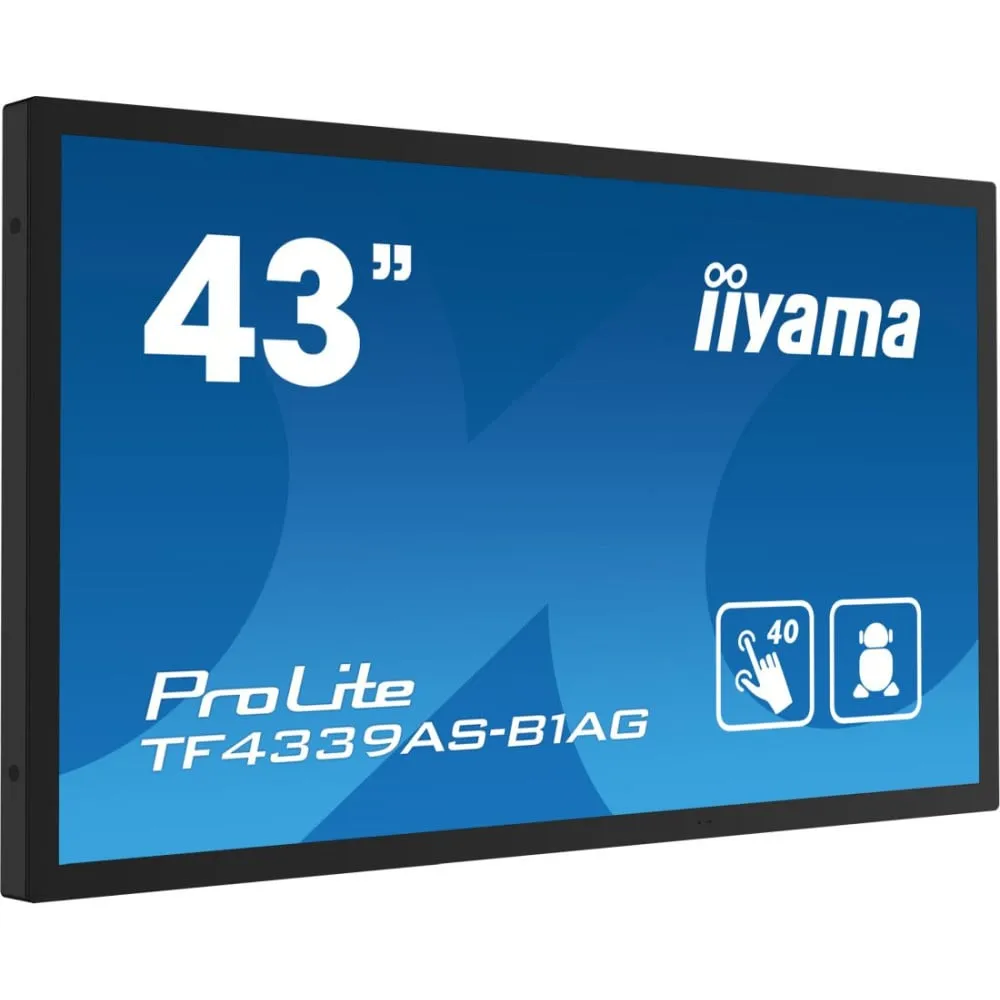 Zdjęcie produktu Monitor iiyama ProLite TF4339AS-B1AG - 42,5"/3840x2160 (4K)/60Hz/IPS/8 ms/dotykowy/Czarny