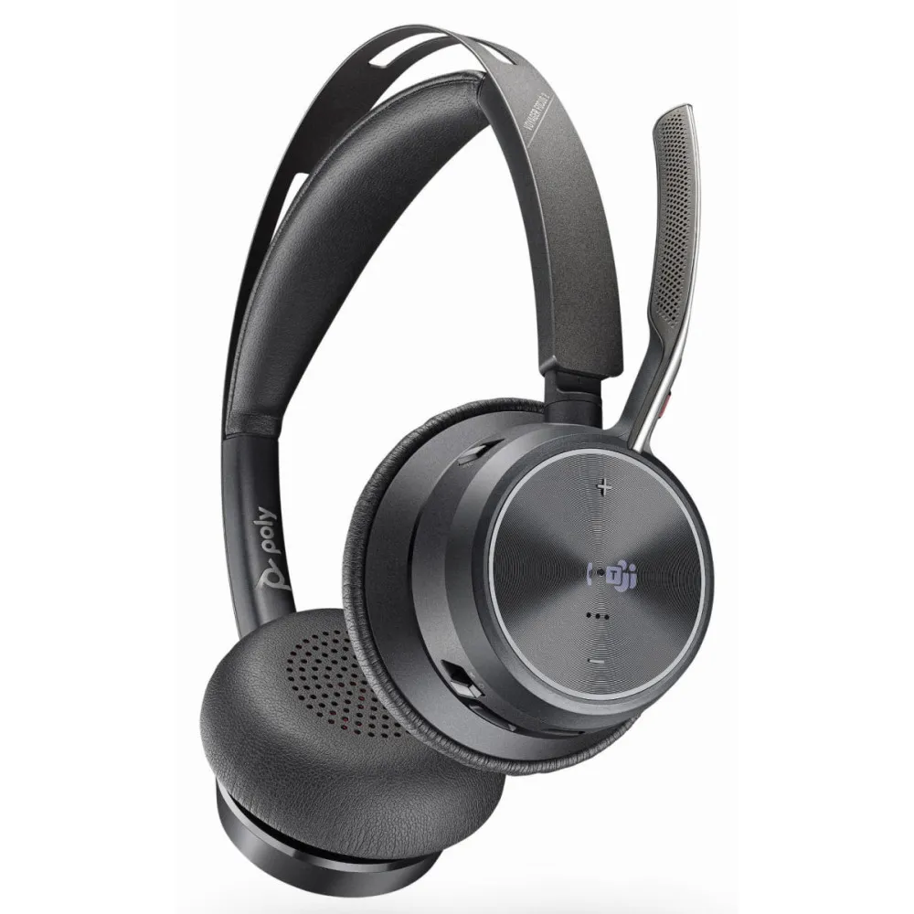 Słuchawki bezprzewodowe nauszne Poly Voyager Focus 2 USB-C MS-Teams 214432-02 - Czarne | Sklep ITnes.pl - IT for BUSINESS
