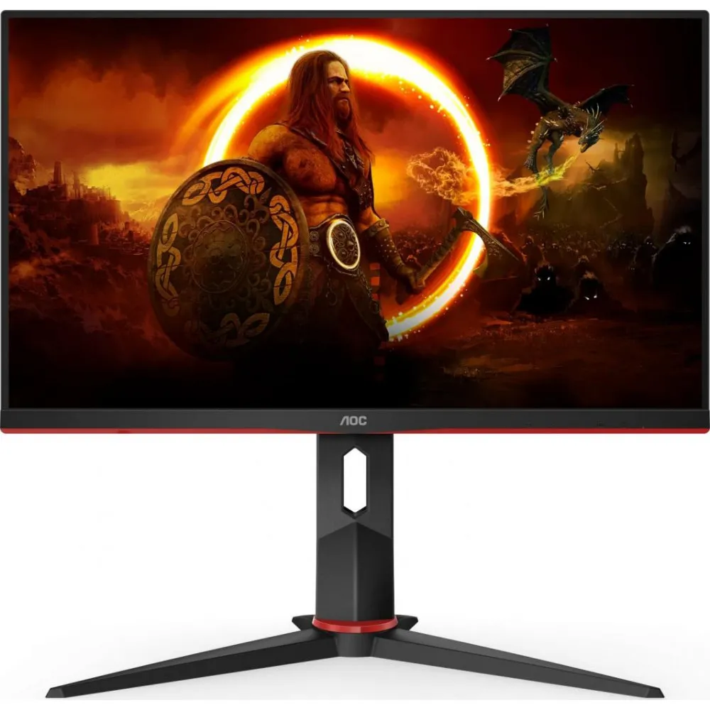 Monitor AOC 24G2SU/BK, 23,8", 1920x1080 (FHD), 165Hz, VA, G-Sync, 1 ms, pivot, Czerwony | Sklep ITnes.pl, IT for BUSINESS