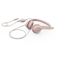 Słuchawki nauszne Logitech H390 981-001281 - Różowe
