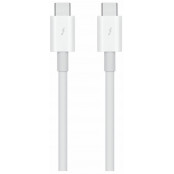 Kabel Apple Thunderbolt 3 (USB-C) MQ4H2ZM, A - 80 cm, Biały - zdjęcie 2