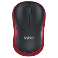 Mysz bezprzewodowa Logitech M185 910-002237 - USB, Czarna, Sensor optyczny, 1000 DPI, Czerwona