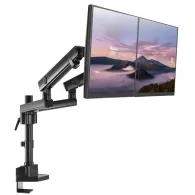 Uchwyt biurkowy na monitory Maclean 17-32" 2 x 8kg MC-812 - Czarny | Sklep ITnes.pl - IT for BUSINESS