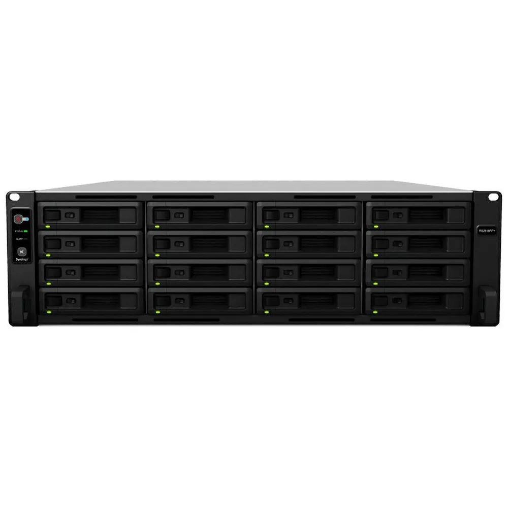 Serwer NAS Synology Rack Plus RS2818RP+ - Rack (3U)/Intel Atom C3538/4 GB RAM/16 wnęk/hot-swap/3 lata Carry-in - zdjęcie