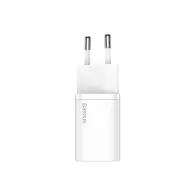 Ładowarka sieciowa Baseus Super Si Quick Charger 1C CCSUP-J02 - USB-C, 30W, PD 3.0, QC 3.0, Biała