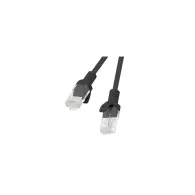 Patchcord Lanberg PCU5-20CC-0025-BK, kat. 5e, UTP, 0.25m, czarny, opakowanie zbiorcze 10 szt | Sklep ITnes.pl, IT for BUSINESS