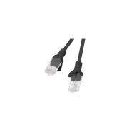 Patchcord Lanberg PCU5-20CC-0025-BK, kat. 5e, UTP, 0.25m, czarny, opakowanie zbiorcze 10 szt | Sklep ITnes.pl, IT for BUSINESS