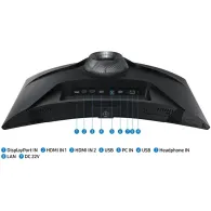 Monitor Samsung Odyssey G6 LS27BG650EUXEN, 27", 2560x1440 (QHD), 240Hz, zakrzywiony, VA, FreeSync, HDR, 1 ms, pivot, Czarny | Sk