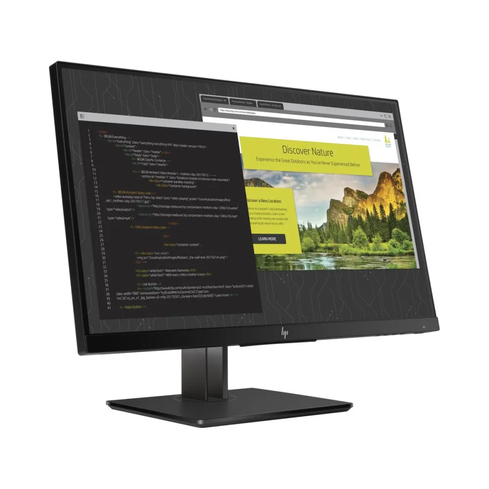 Monitor HP Z24nf G2 1JS07A4 - 23,8"/1920x1080 (Full HD)/75Hz/IPS/5 ms/pivot/Czarny - zdjęcie
