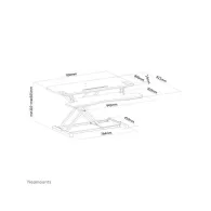 Podstawka pod laptopa Neomounts by Newstar Workstation NS-WS300BLACK - Regulacja wysokości 11-51 cm, Czarna