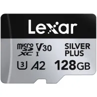 Karta pamięci Lexar microSDXC 2x 128 GB Professional SILVER PLUS LMSSIPL128G-B2ANG - 205|150MB|s, UHS-I, C10, A2, V30, U3
