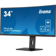 Monitor iiyama ProLite XCB3494WQSN-B5, 34", 3440x1440 (UWQHD), 120Hz, 21:9, zakrzywiony, VA, FreeSync, 0,400 ms, USB-C, Czarny |