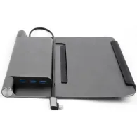 Podstawka pod laptopa Acer Stand + 5-in-1 Docking - 1 x HDMI/1 x USB-C/3 x USB-A/Kolor srebrny - HP.DSCAB.012 | Sklep ITnes.pl -