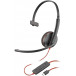 Słuchawki nauszne Plantronics Blackwire 3210 USB-A 209744-104 - Czarne