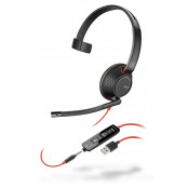 Słuchawki nauszne Plantronics Blackwire 5210 USB-A 207577-01 - Czarne