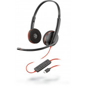 Słuchawki nauszne Plantronics Blackwire 3225 USB-C 209751-201 - Czarne