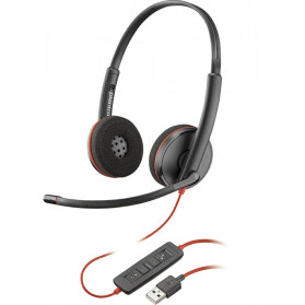 Słuchawki nauszne Plantronics Blackwire 3220 USB-A 209745-201 - Czarne