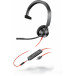 Słuchawki nauszne Plantronics Blackwire 3315 USB-C 214015-01 - Kolor grafitowy