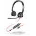 Słuchawki nauszne Plantronics Blackwire 3325 USB-A 214016-01 - Kolor grafitowy