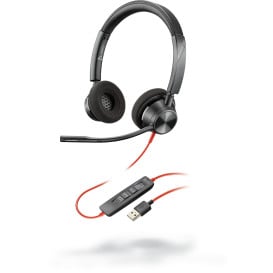 Słuchawki nauszne Plantronics Blackwire 3320 USB-A 214012-01 - Kolor grafitowy