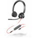 Słuchawki nauszne Plantronics Blackwire 3325 USB-C 214017-01 - Kolor grafitowy