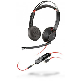 Słuchawki nauszne Plantronics Blackwire 5220 USB-C 207586-03 - Czarne