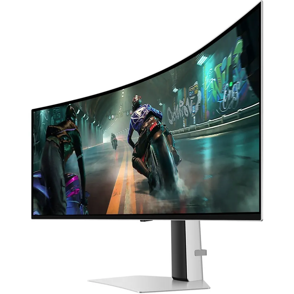 Monitor Samsung Odyssey OLED G9 G91SD LS49DG910SUXEN - 49"/5120x1440/144Hz/32:9/zakrzywiony/OLED/FreeSync/0,03 ms/kamera/Biały