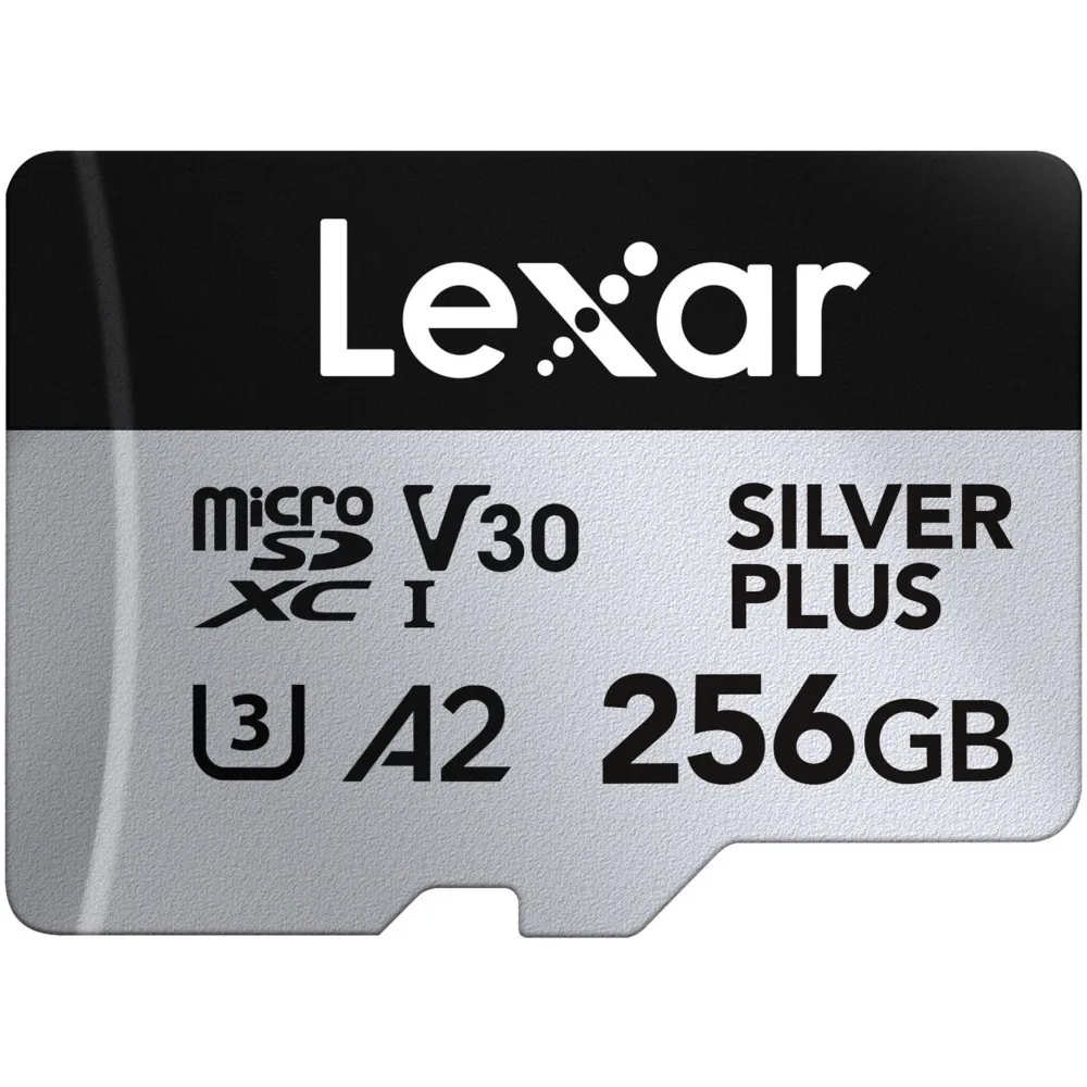 Karta pamięci Lexar microSDXC 256 GB Professional SILVER PLUS LMSSIPL256G-BNANG - 205|150MB|s, UHS-I, C10, A2, V30, U3 Karta pamięci Lexar microSDXC 256 GB Professional SILVER PLUS LMSSIPL256G-BNANG - 205|150MB|s, UHS-I, C10, A2, V30, U3